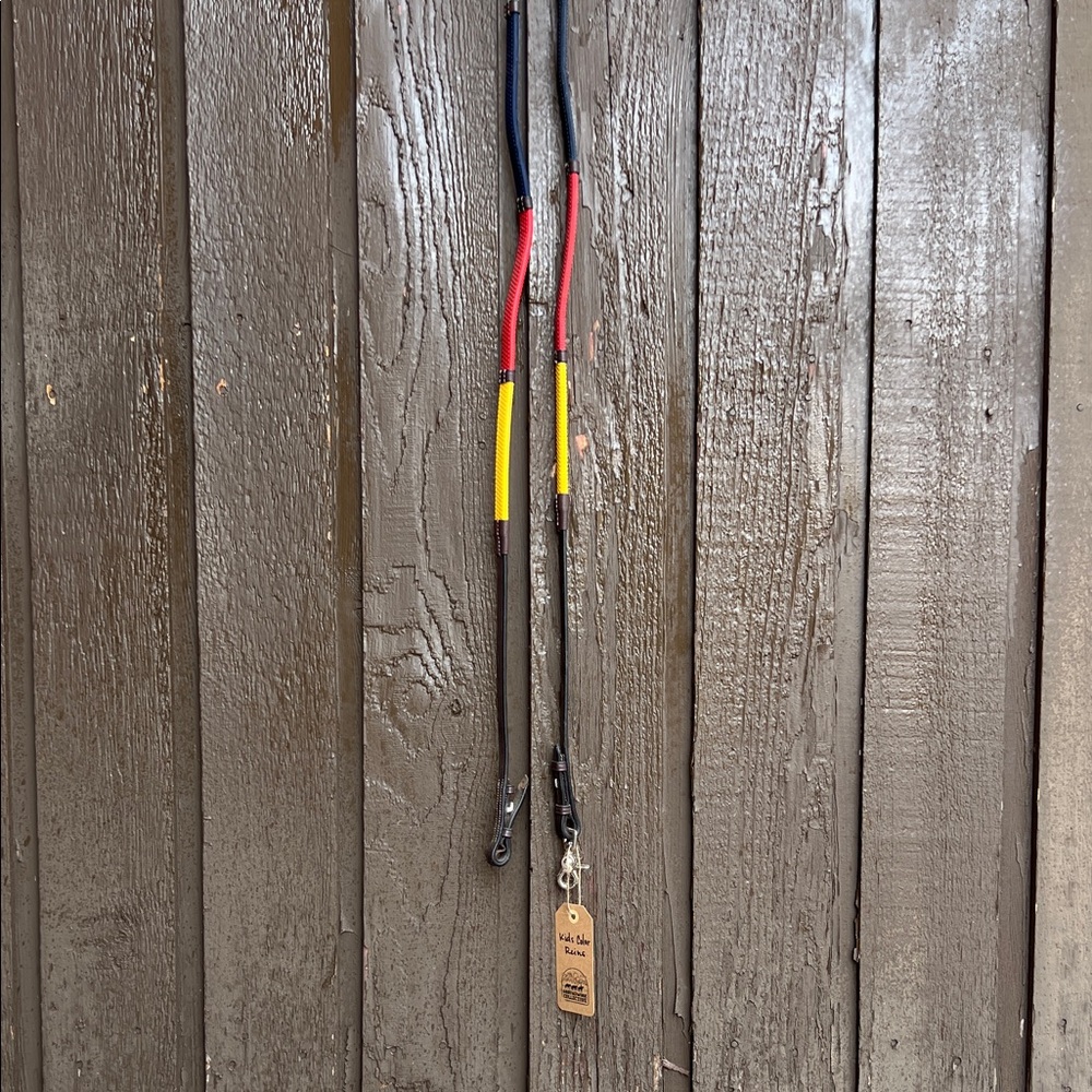 Horse tack, Reins: Color coded, kids loop reins w/buckle